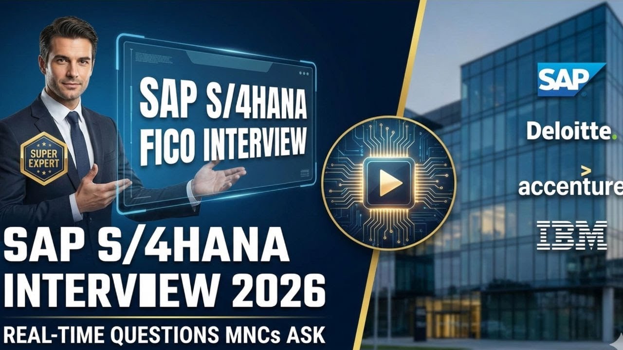 SAP S/4HANA FICO Interview 2026 |  Real-Time Questions MNCs Ask