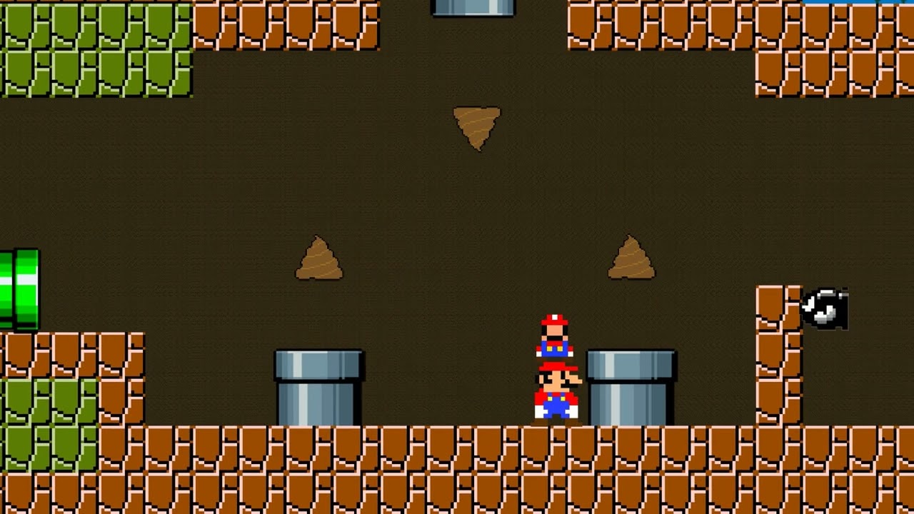Tiny Mario Try Escape Pipes Maze Escape! - Redbox Mario Level UP