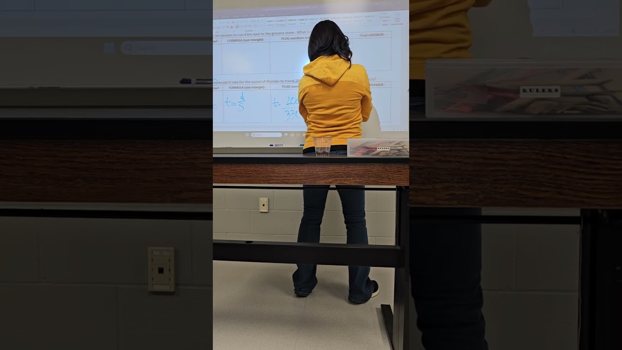 Speed & Velocity (2) In-class explanation 