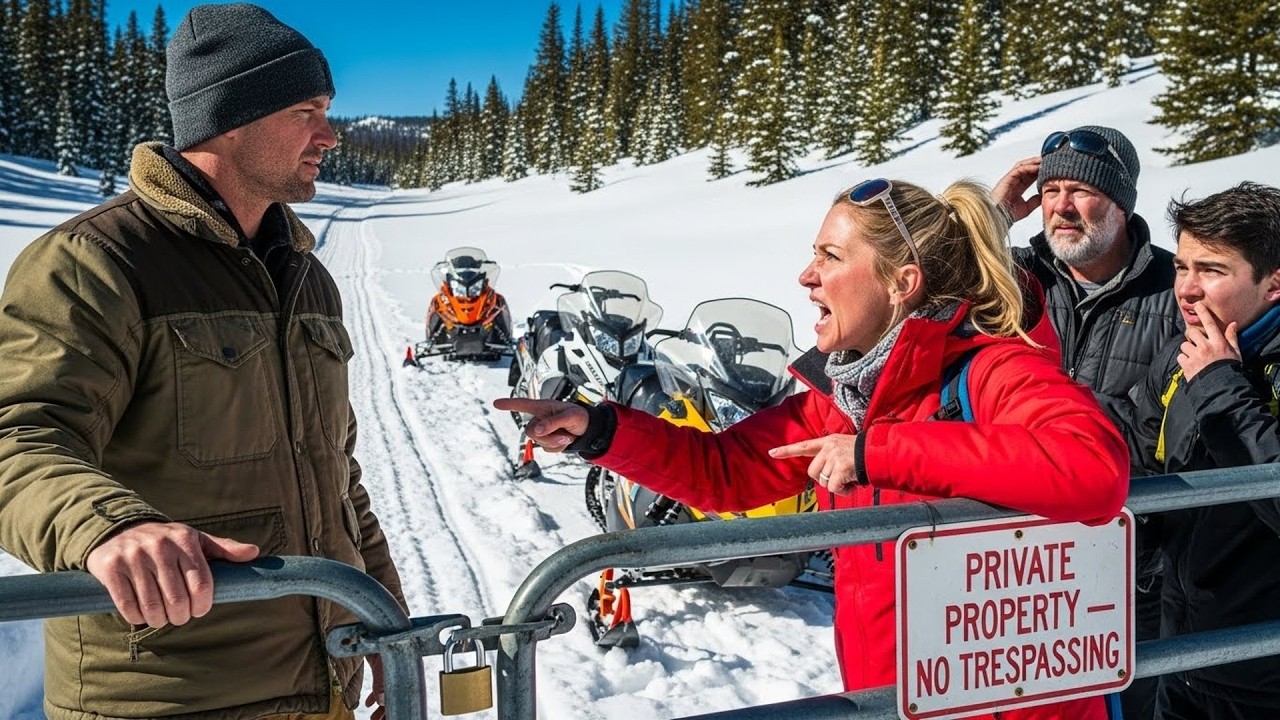 HOA Banned Snowmachines from My Private Trail, Then Got Lost When I Closed Their Only Route Out
