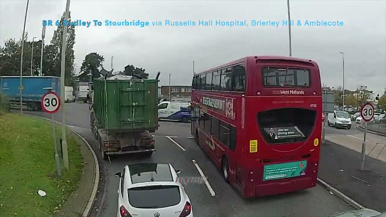 BR 6 Dudley To Stourbridge via Russells Hall Hospital, Brierley Hill & Amblecote   4K