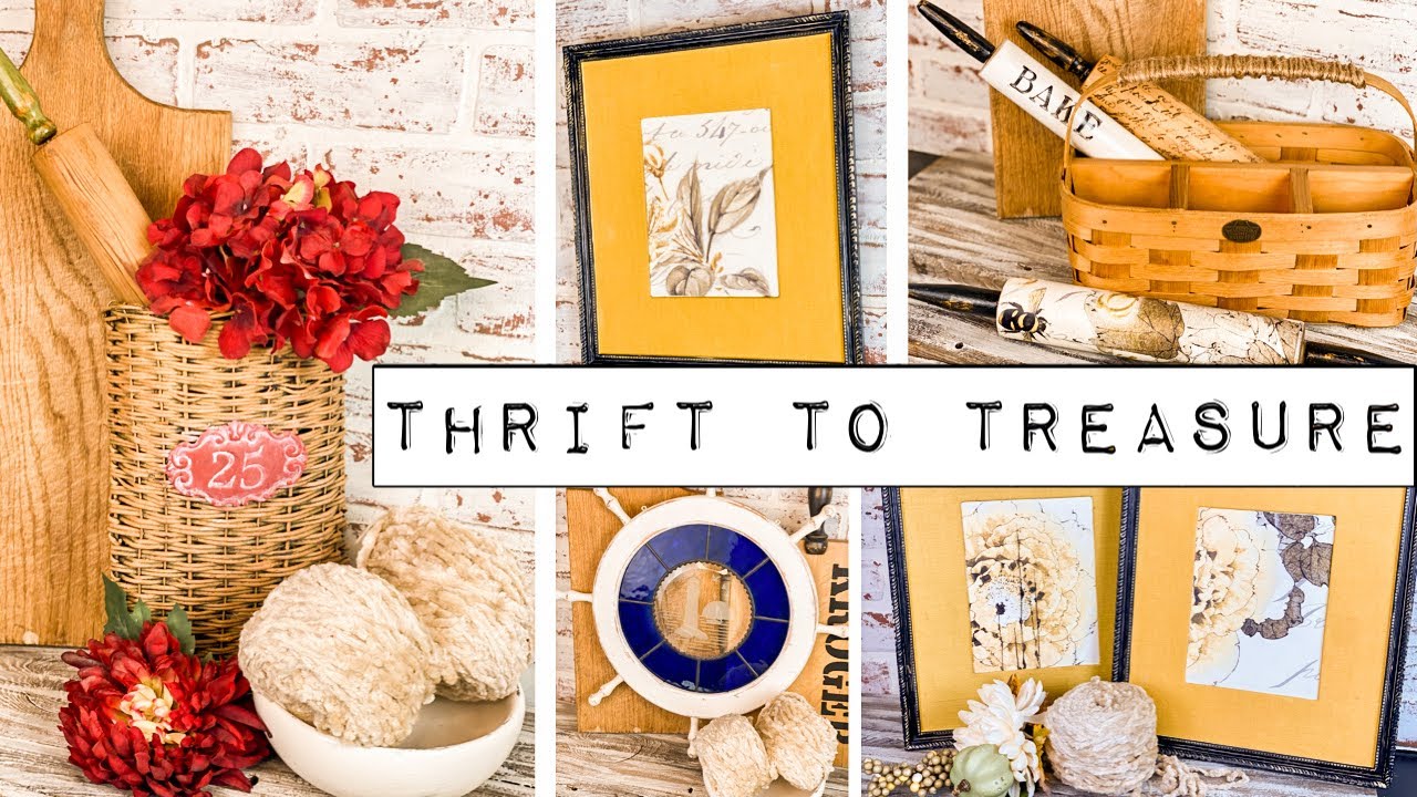 Thrift to Treasure - Goodwill Bins Thrift Flips for Cranberryfest - Upcycled and Distressed