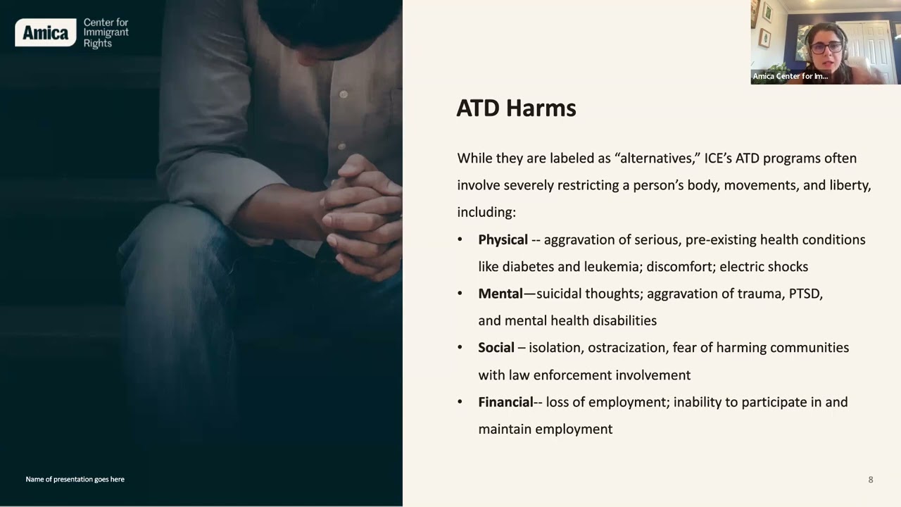 Challenging ICE Ankle Monitors & Other Harmful 'Alternative to Detention' (ATD) Conditions