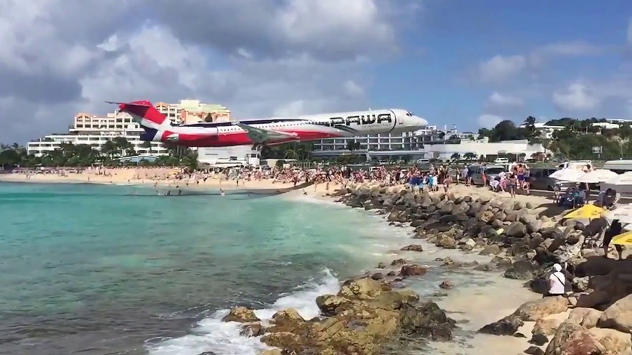 St. Maarten &ndash; Najniższe lądowanie samolotu &ndash; SXM Maho &ndash; PAWA Airlines