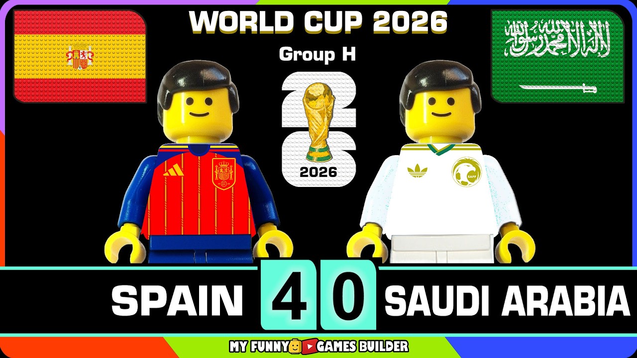 Spain vs Saudi Arabia 4-0 &bull; World Cup 2026 (Group H) All Goals Highlights Lego