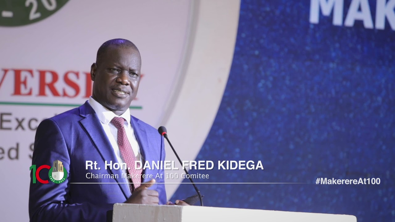 RT. HON. DANIEL FRED KIDEGA INVITES YOU TO JOIN AND SUPPORT MAKERERE@100 ACTIVITIES