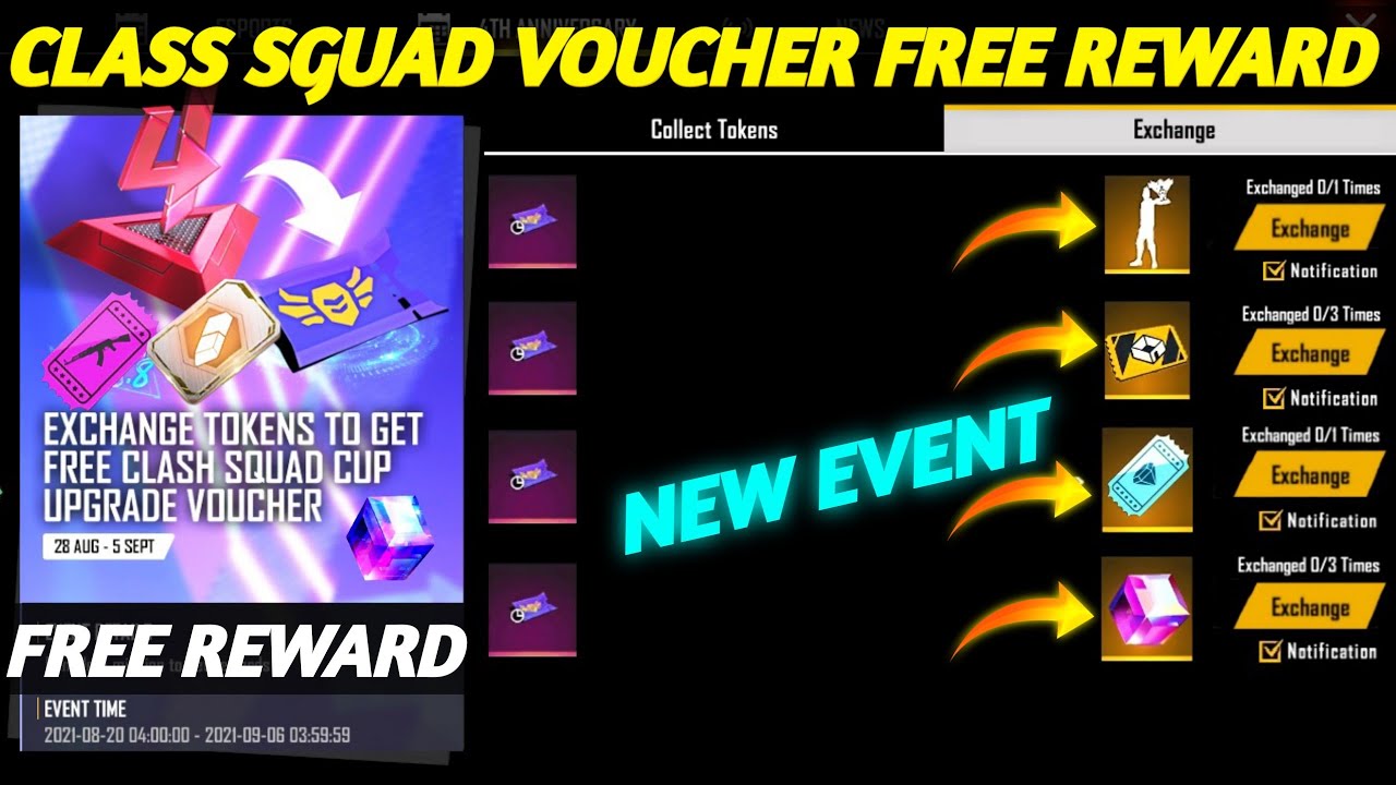 HOW TO USE CLASH SQUAD CUP UPGRADE VOUCHER IN FREE FIRE | FF CLASH SQUAD CUP VOUCHER KAISE USE KARE