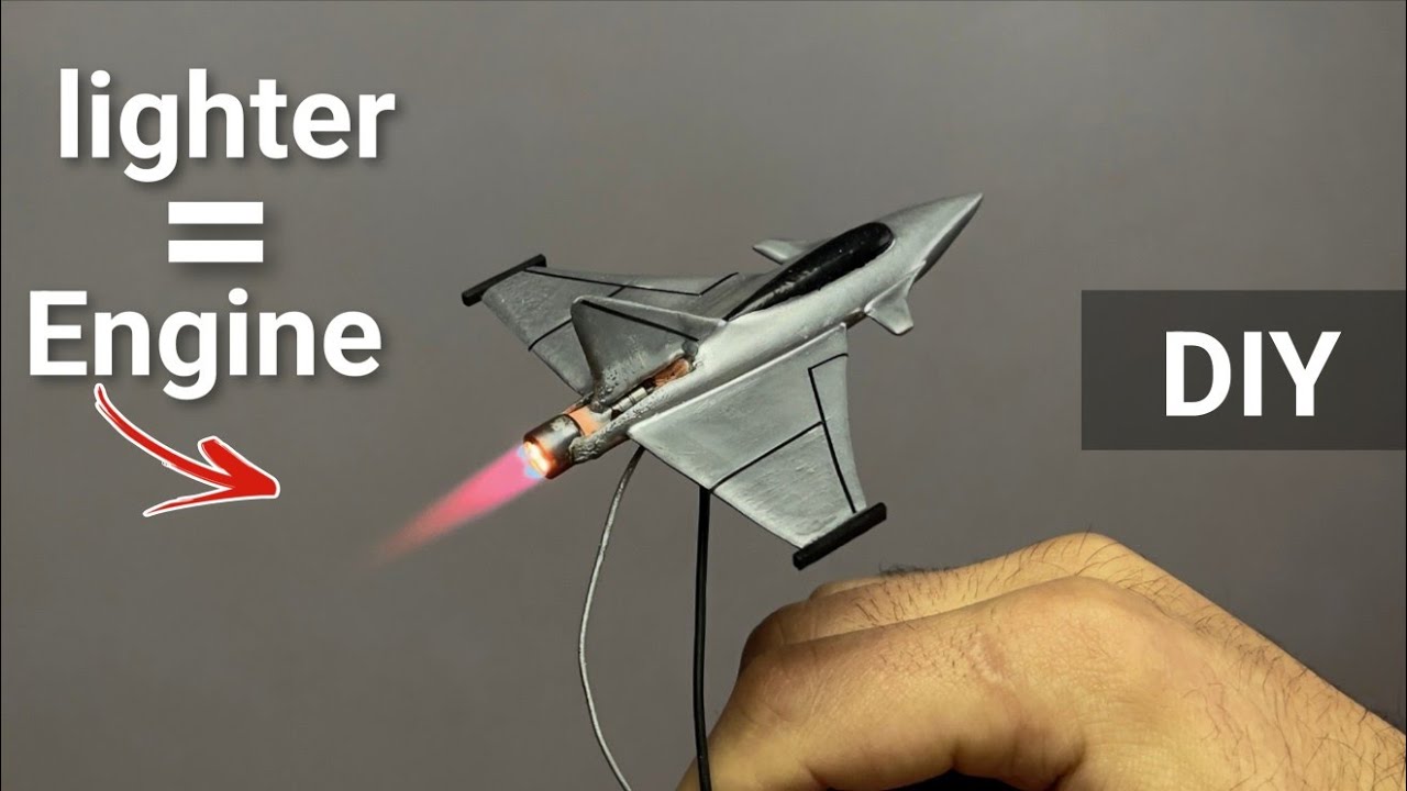 Mini Jet Fighter With a Real Micro Engine – Watch How I Built It!
