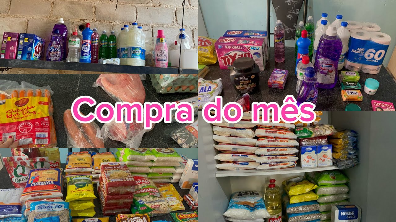 Compra do mês e organização 