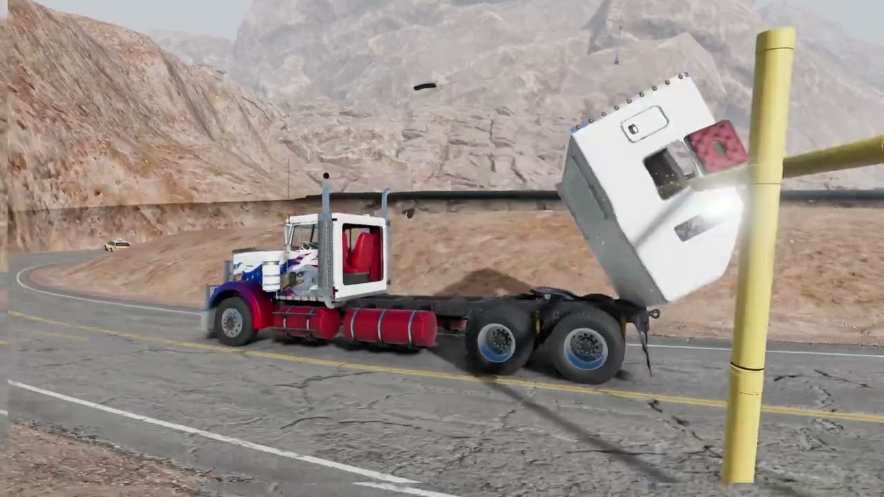 Trucks vs pipe #beamngdrive