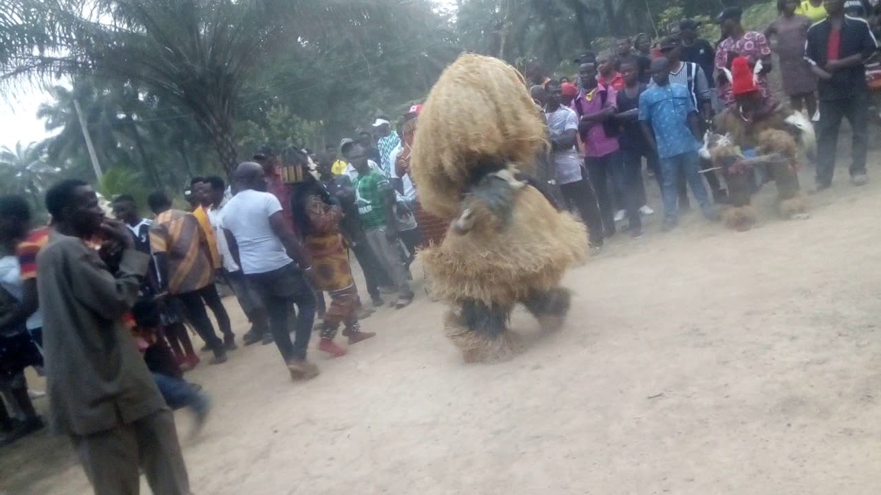 Ekpe masqurade from Owo in Nkanu East, Enugwu.
