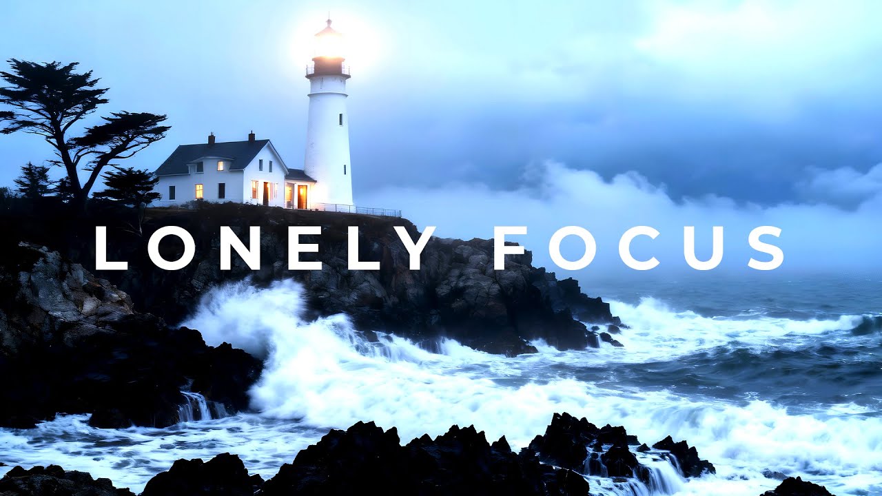 Stormy Lighthouse Ambience 🌊 Rain, Ocean Waves & Relaxing Music for Sleep & Meditation