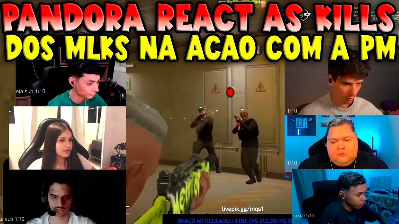 PANDORA REACT AS KILLS DOS MLKS NAS DUAS AÇÃOES CONTRA A PM 🔥👀🤣- KOGA GTA RP CLIPS