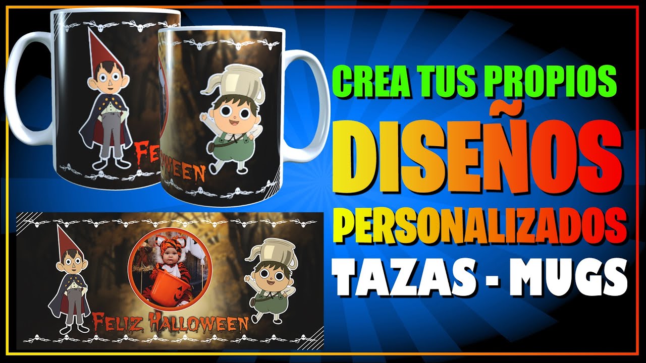 ✅🚀 GUIA: SUBLIMACION de tazas MUGS 👀 Crear TUS PROPIOS Diseños PERSONALIZADOS desde CERO 🎃😈