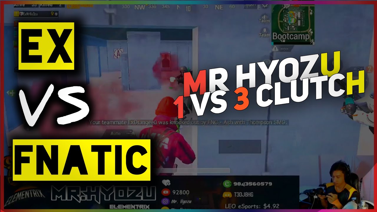 Elementrix wiping Fnatic in 5 sec at BootCamp [Mr Hyozu 1 vs 3 clutch ]  My Hyozu and Owais POV