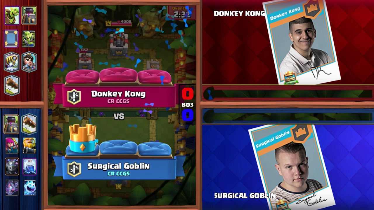 Clash Royale: Surgical Goblin v Donkey Kong Tiebreaker Match - Crown Championship Top 8 (EU)
