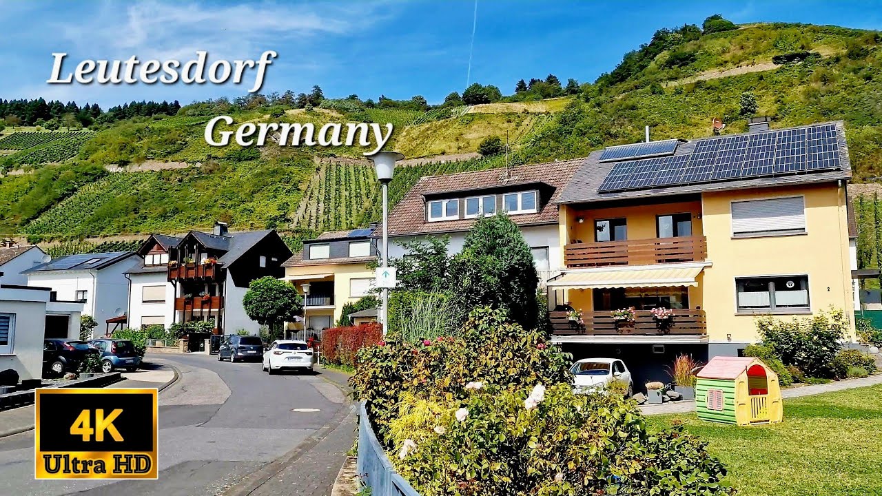 Most beautiful village in Germany | The old wine town of Leutesdorf | 4k Ultra HD
