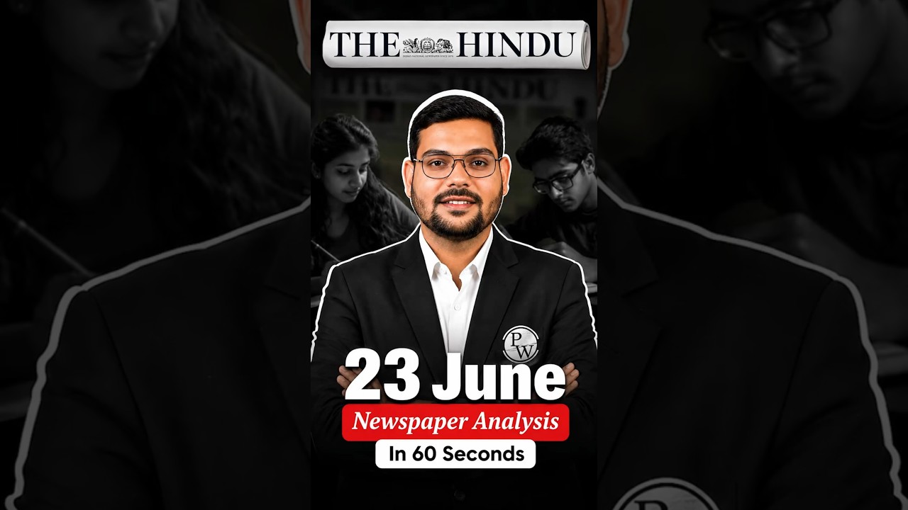 The Hindu Newspaper Analysis for CLAT 2027 | 23 June 2026 | GK & Current Affairs #GK #CurrentAffairs