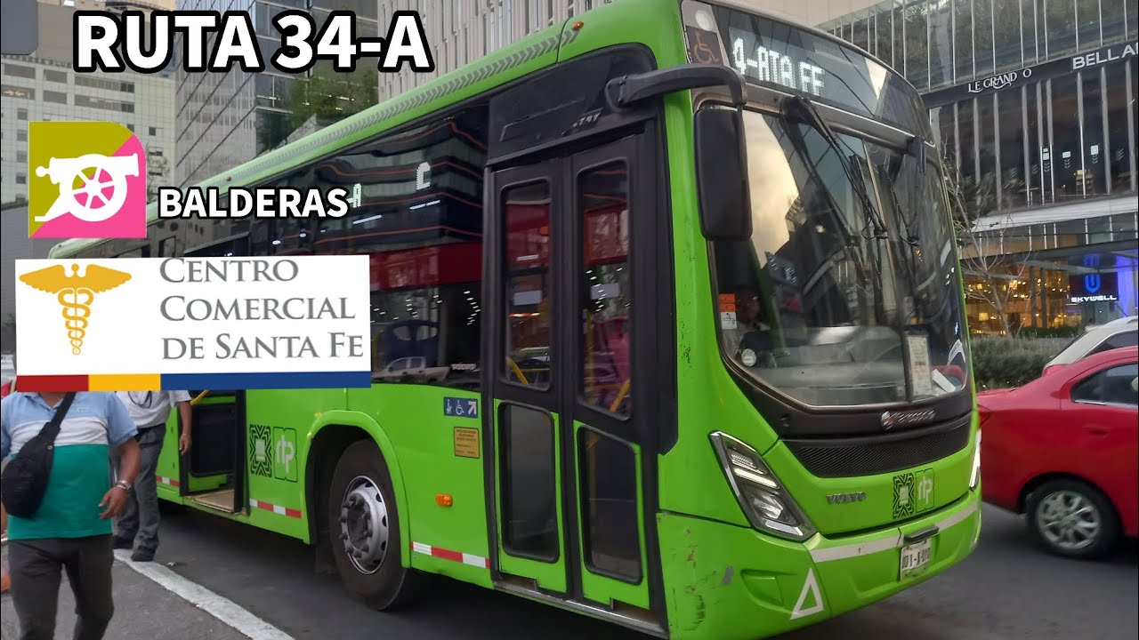 Ruta 34-A rtp (Balderas  -  C.C santa fe )🟩🟩🟩