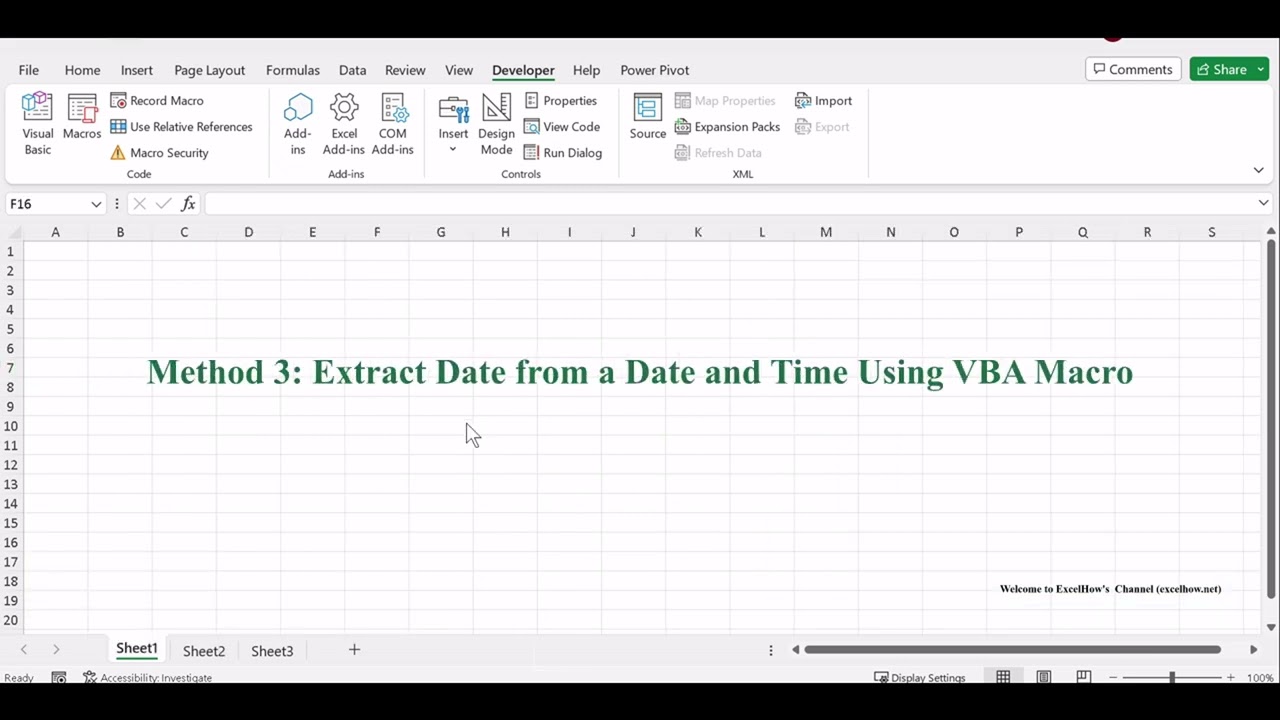 How to Extract Date from a Date and Time in Excel