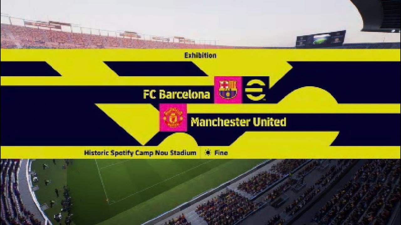 PS5 eFootball 2025 Barcelona Vs Manchester United