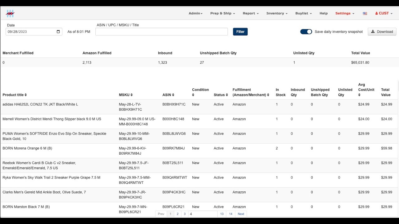 How to see your Inventory Valuation in ScanPower
