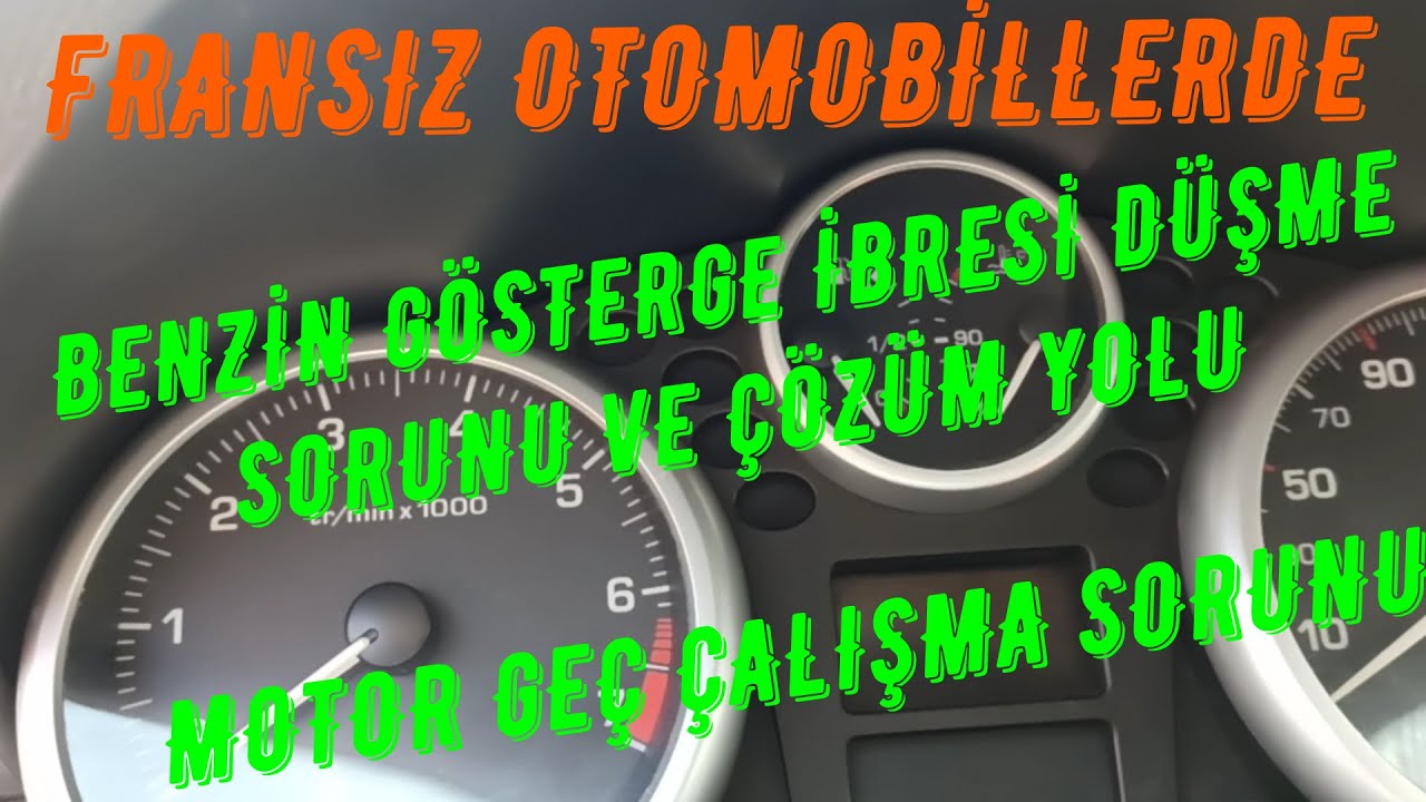 LPG li Peugeot 207 307 benzin göstergesi ibresi düşme sorunu ve ÇÖZÜMÜ !!! Araba geç çalışma sorunu