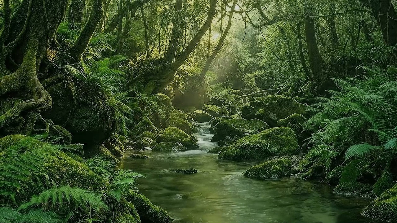 Calming Forest, Pure Nature Relaxation, Bird Chirping for Focus Study Meditation ASMR