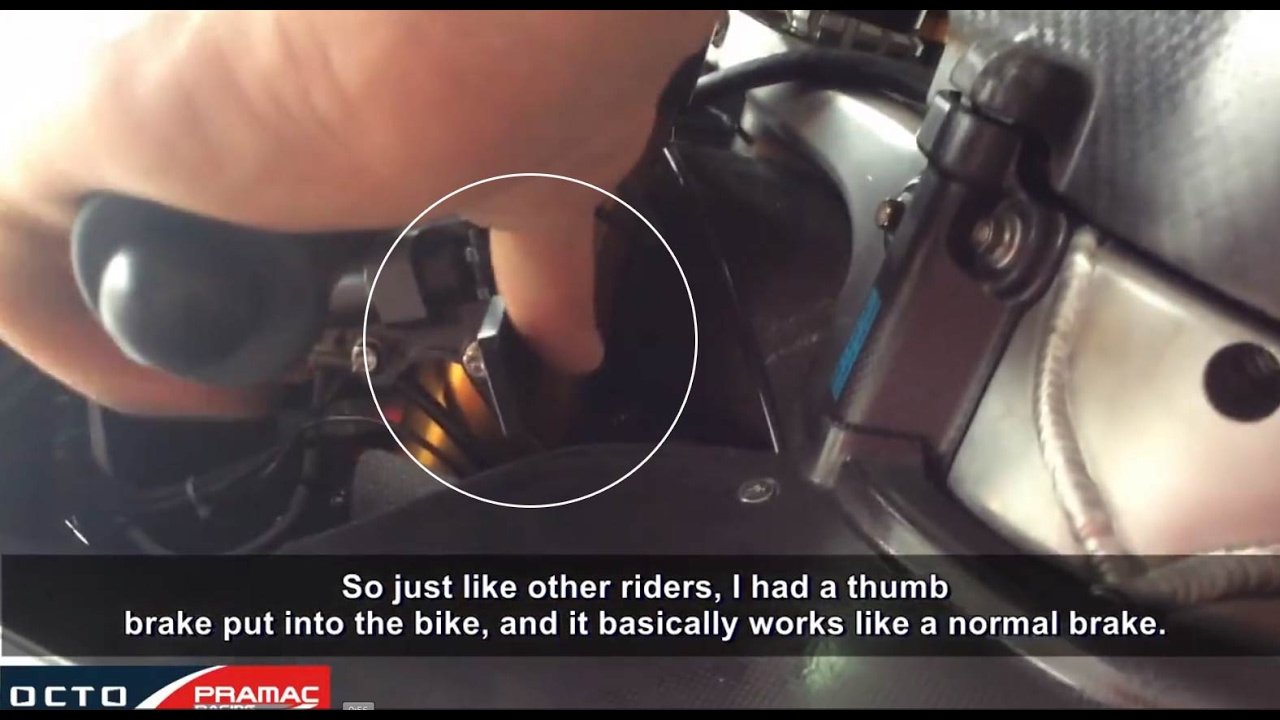 Danilo Petrucci Explain MotoGP Rear Thumb Brake