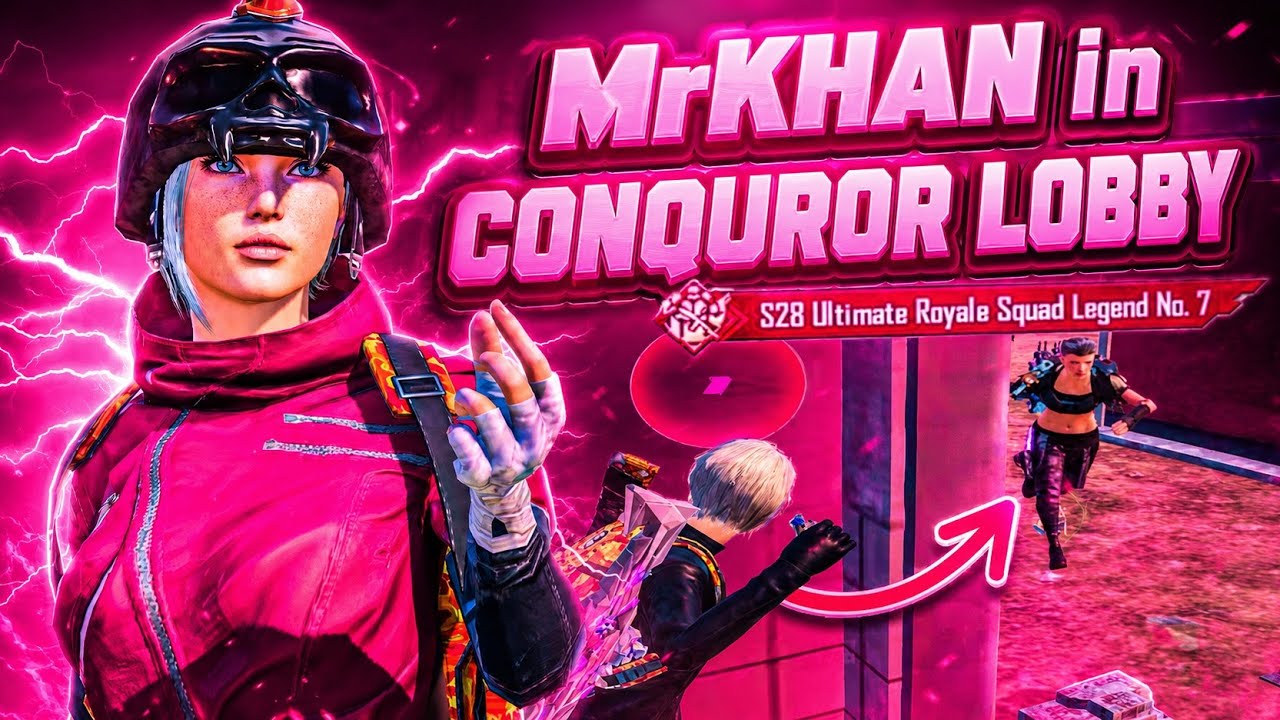 MrKHAN in CONQUROR LOBBY 🔥 | INTENSE BATTLE BACK TO BACK WIPES🥵