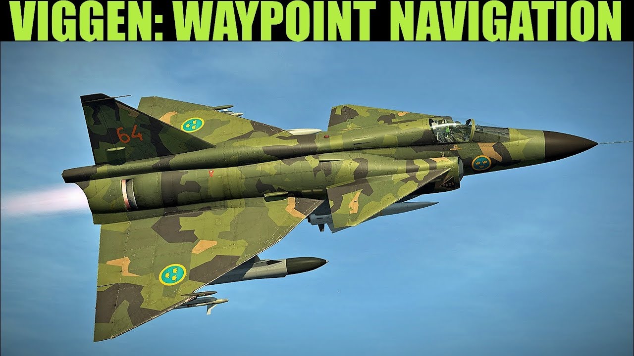 AJS37 Viggen: Navigating & Adding Waypoints | DCS WORLD