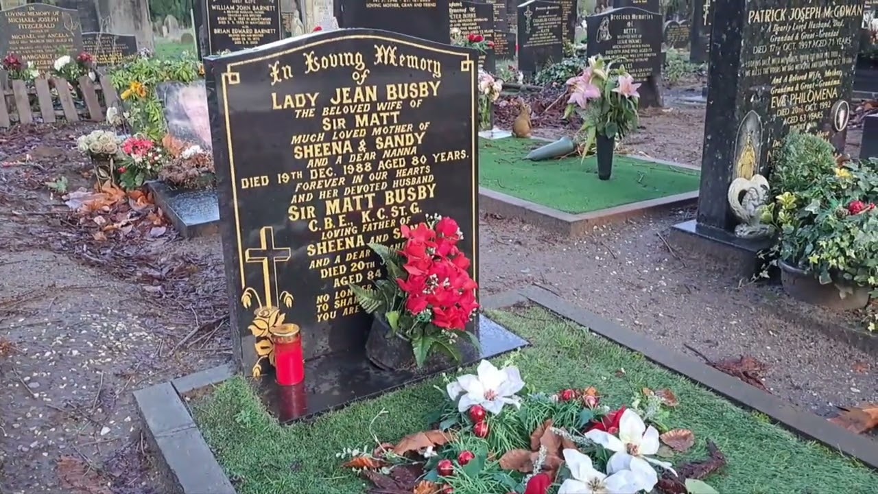 Famous Grave - Matt Busby - Football Manager - Celebrity Graveyard