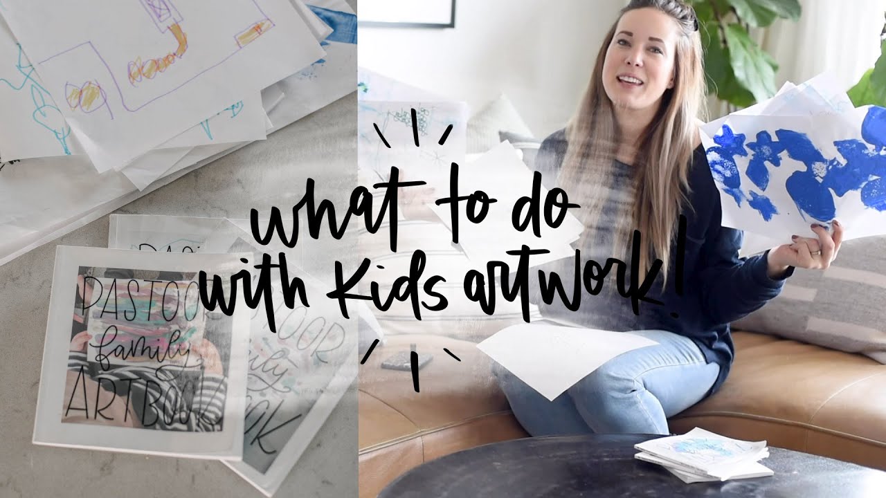 Kids Artwork storage? What To Do With Kids Art!
