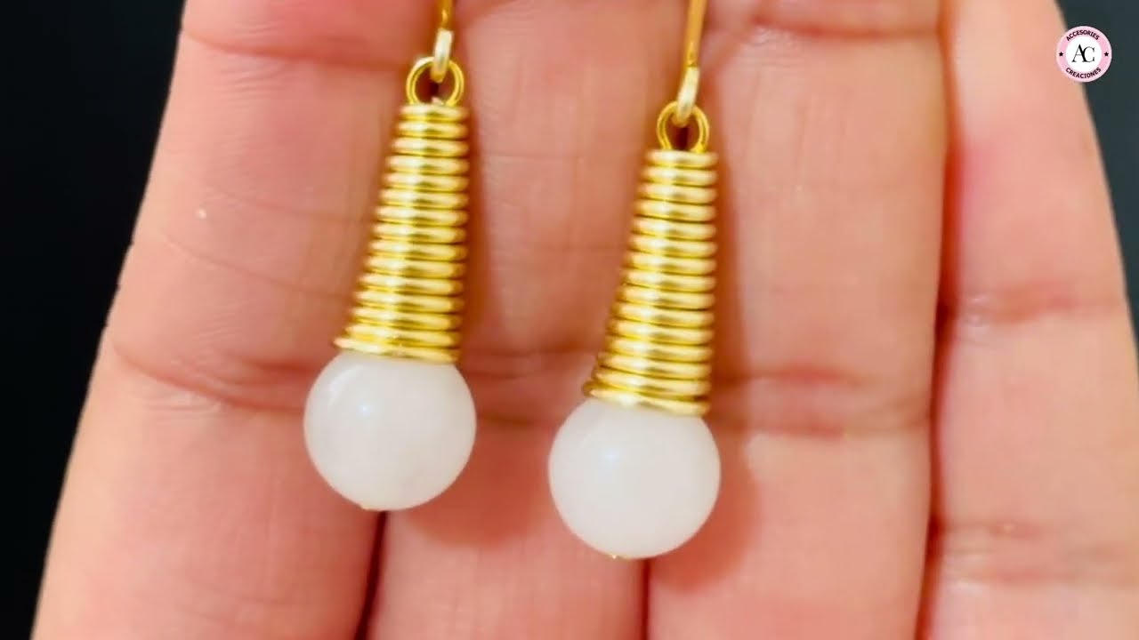 DIY Aretes en Alambrismo| Como hacer Aretes de Bisutería en Alambrismo| Paso a Paso En minutos.💫