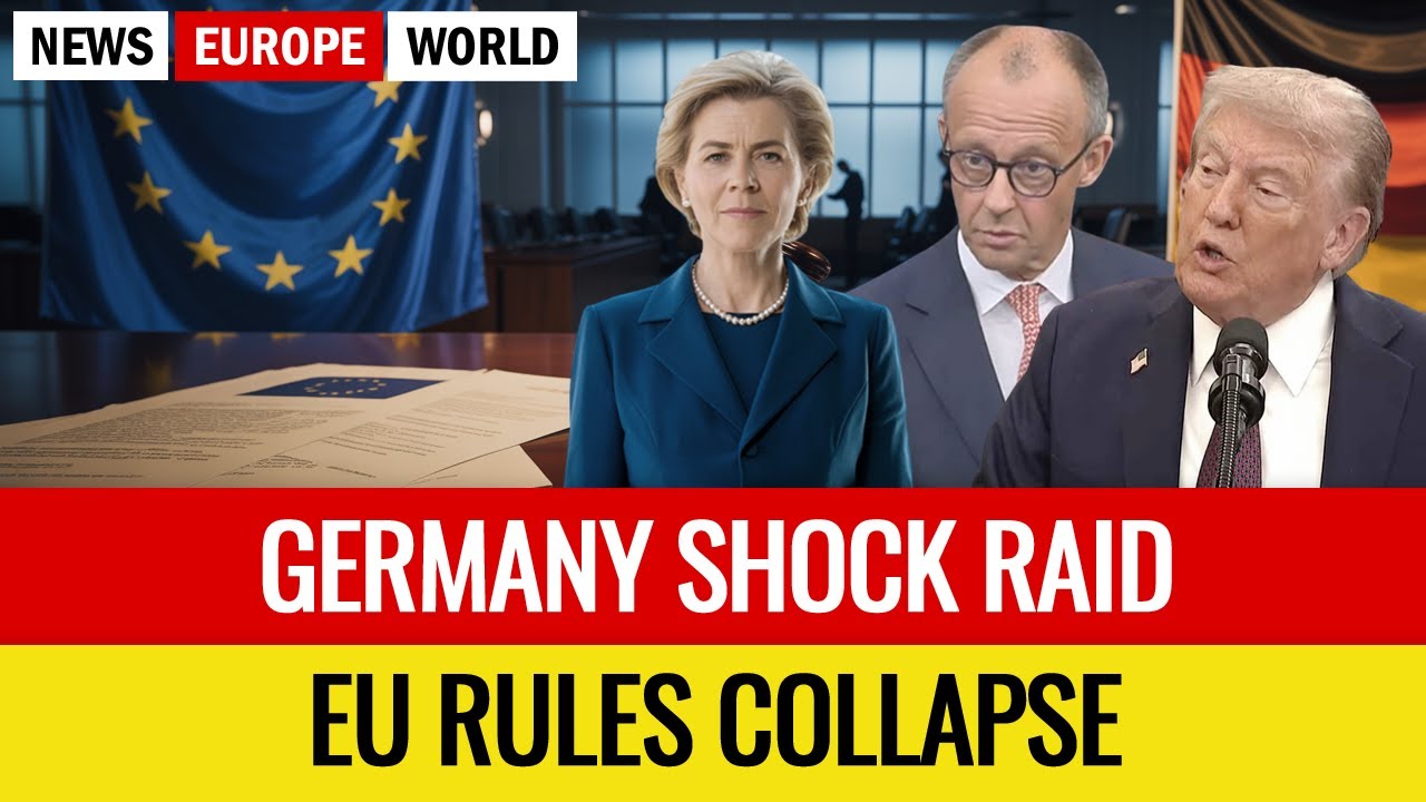 Germany Shock Raid ▪ EU Rules Collapse ▪ Democracy Crisis Europe ▪ Belgium Under Pressure.