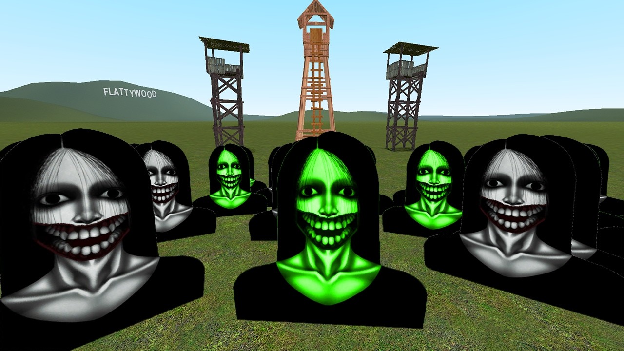 Kuchisake Onna Vs Towers In Garry's Mod Part 2 | Gmod Towz