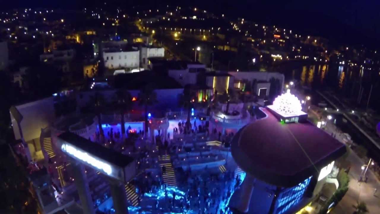 HALİKARNAS Disco The Night Club Bodrum Turkey Türkiye Aerial Hd Video Shooting Shots - ıdea fly 4s