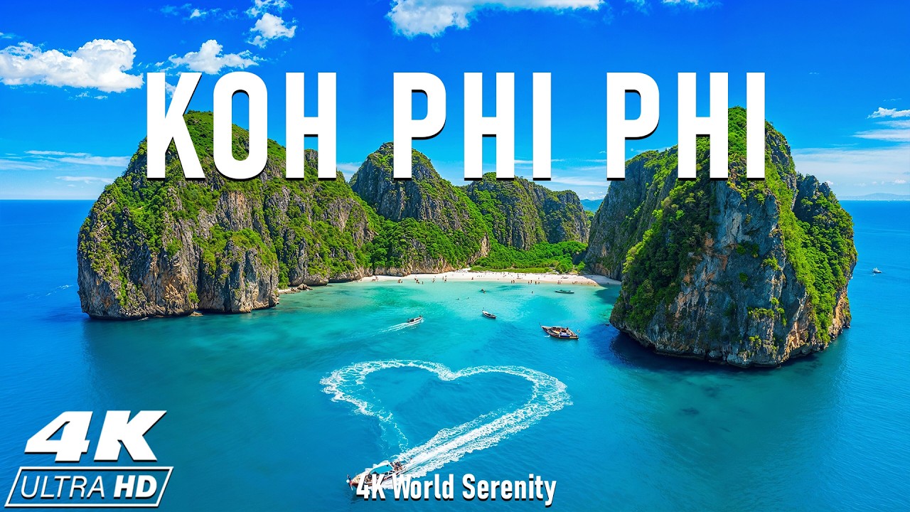 Koh Phi Phi 4K – Limestone Cliffs, Turquoise Waters & Thailand’s Most Iconic Island Views