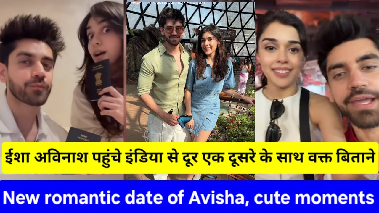 Laughter chefs 3 contestant eisha singh with avinash mishra on new dubai trip, romantic moments,bb18