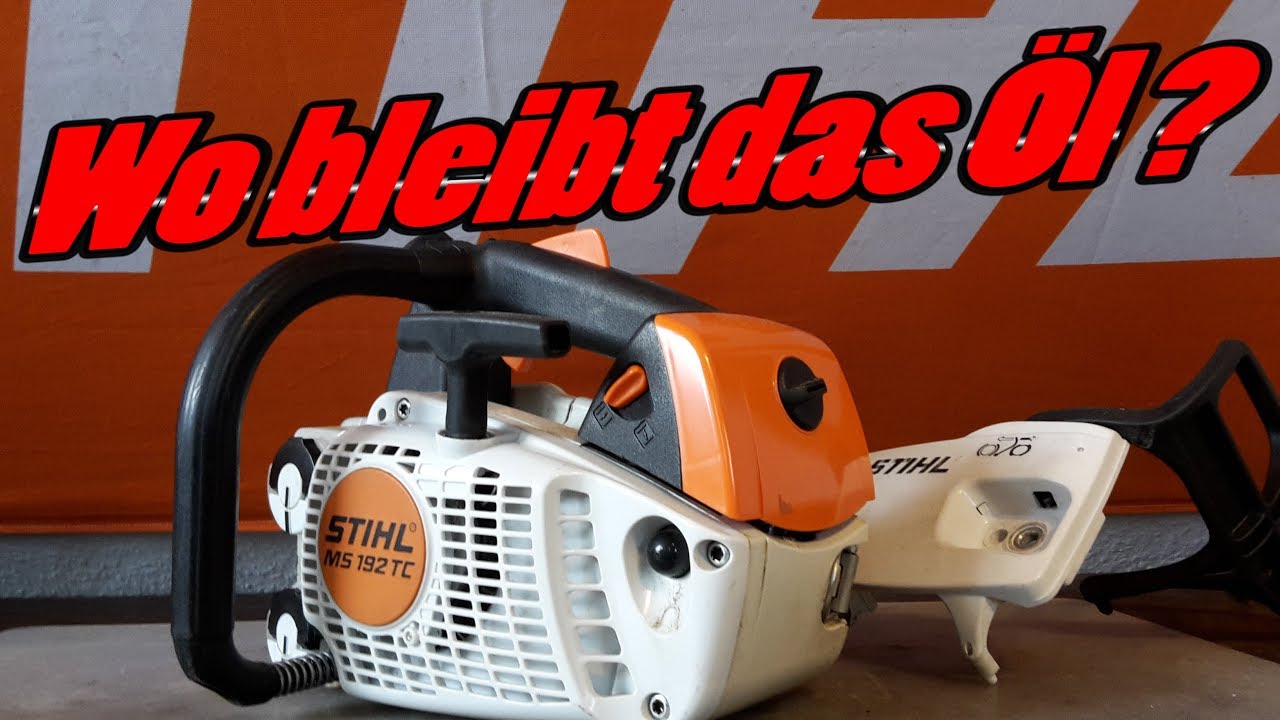 Es kommt kein Kettenöl mehr bei der Stihl 192 T   -Fehlersuche-