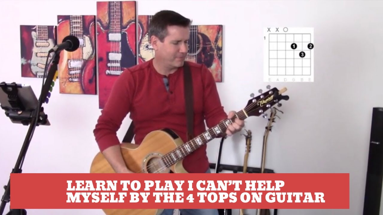 How to play I Can't Help Myself (Sugar Pie, Honey Bunch) On Guitar (Easy Guitar lesson and cover)