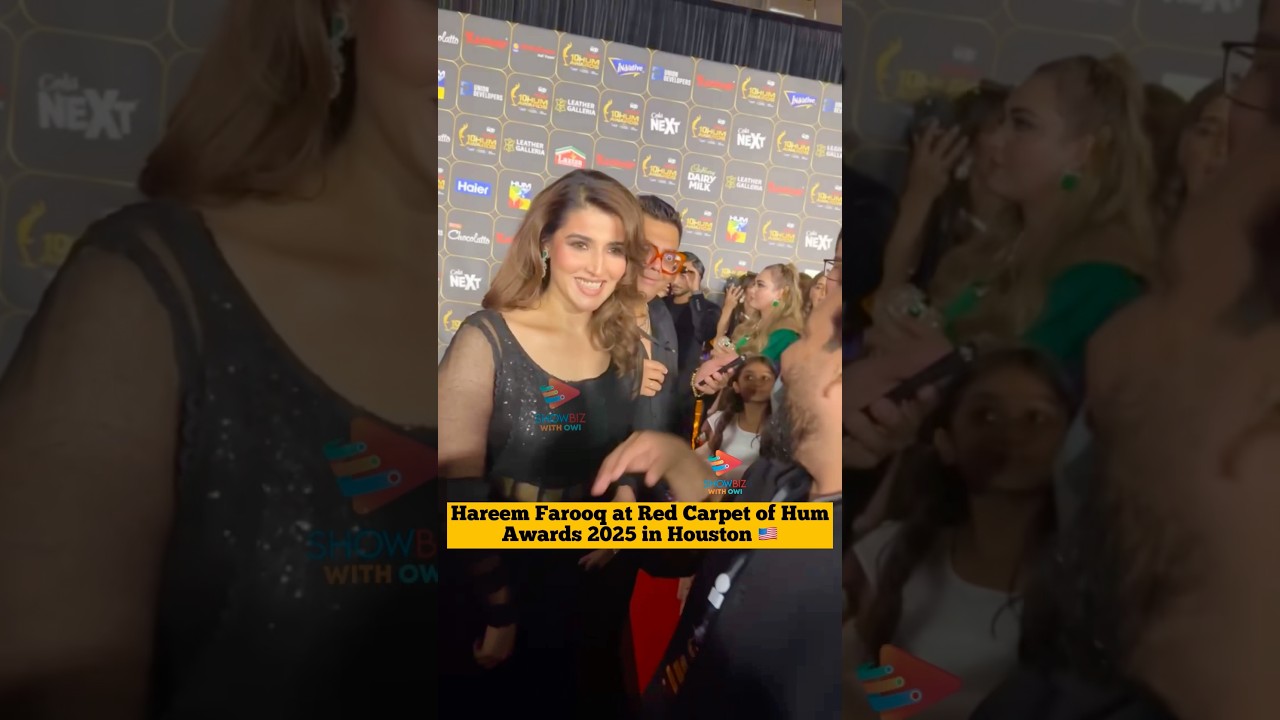 Hareem Farooq at Red Carpet of Hum Awards 2025 in Houston 🇺🇸 #humawards2025