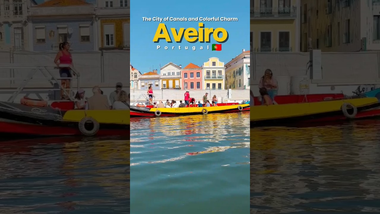 🇵🇹 Aveiro, Portugal: The City of Canals and Colorful Charm #travel #portugal #aveiro #canal #oldtown