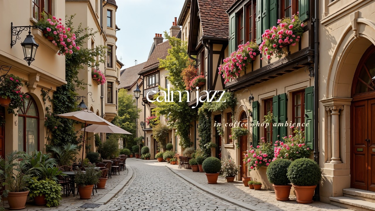 Cozy Morning Jazz Ambience for Positive Energy | Calm Outdoor Jazz Cafe Music for Unwind
