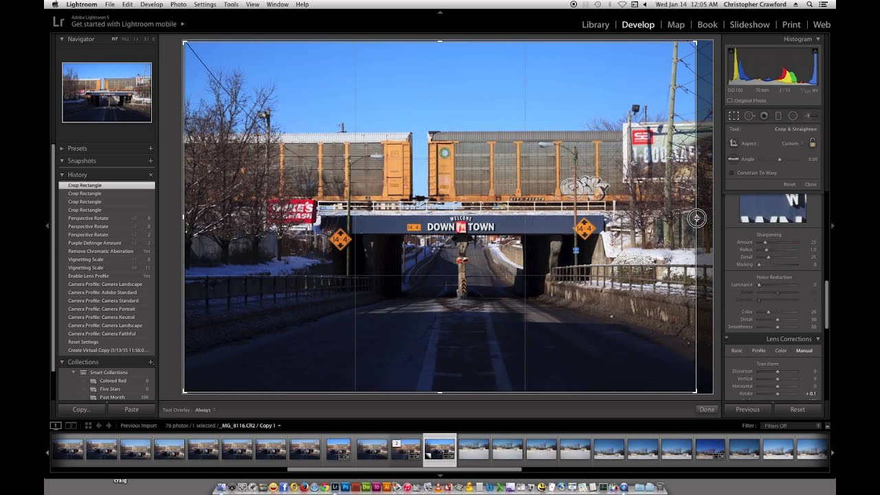 Editing a Photo in Lightroom - 