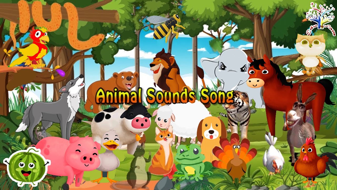 These are the Animal Sounds Now you know the Animal Sounds NYKAM3 || Edufam Kids Song and Nursery