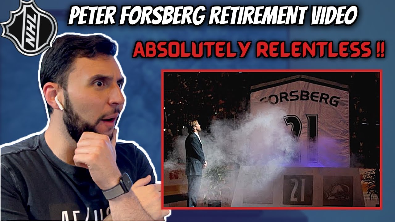 BASKETBALL FAN Reacts to PETER FORSBERG RETIREMENT VIDEO *RELENTLESS GREAT OVERALL PLAYER*