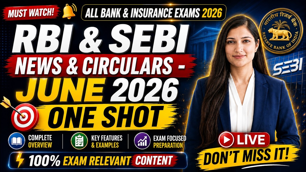 JUNE 2026 RBI & SEBI News | Monthly Current Affairs Marathons Series By Sheetal Mam #ibpspo #sbi