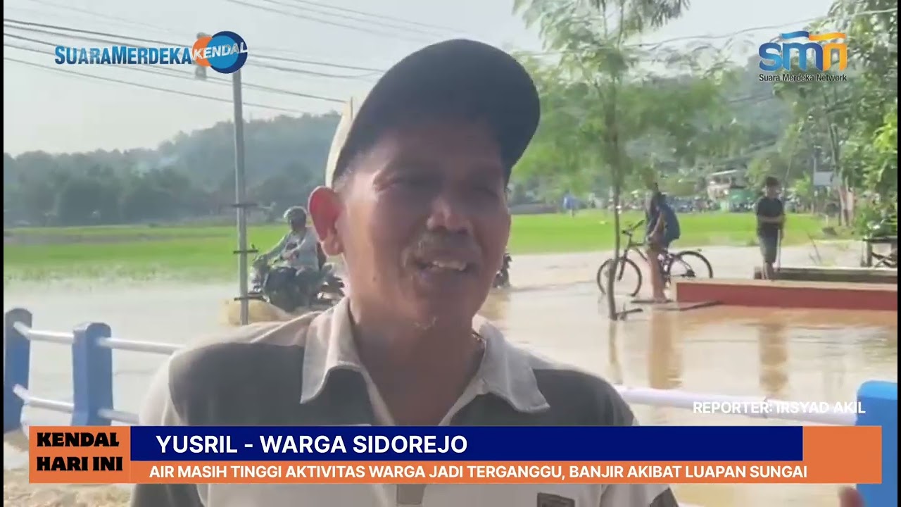 Banjir Kepung Kendal Akibat Luapan Sungai, Air Masih Tinggi Aktivitas Warga Terganggu