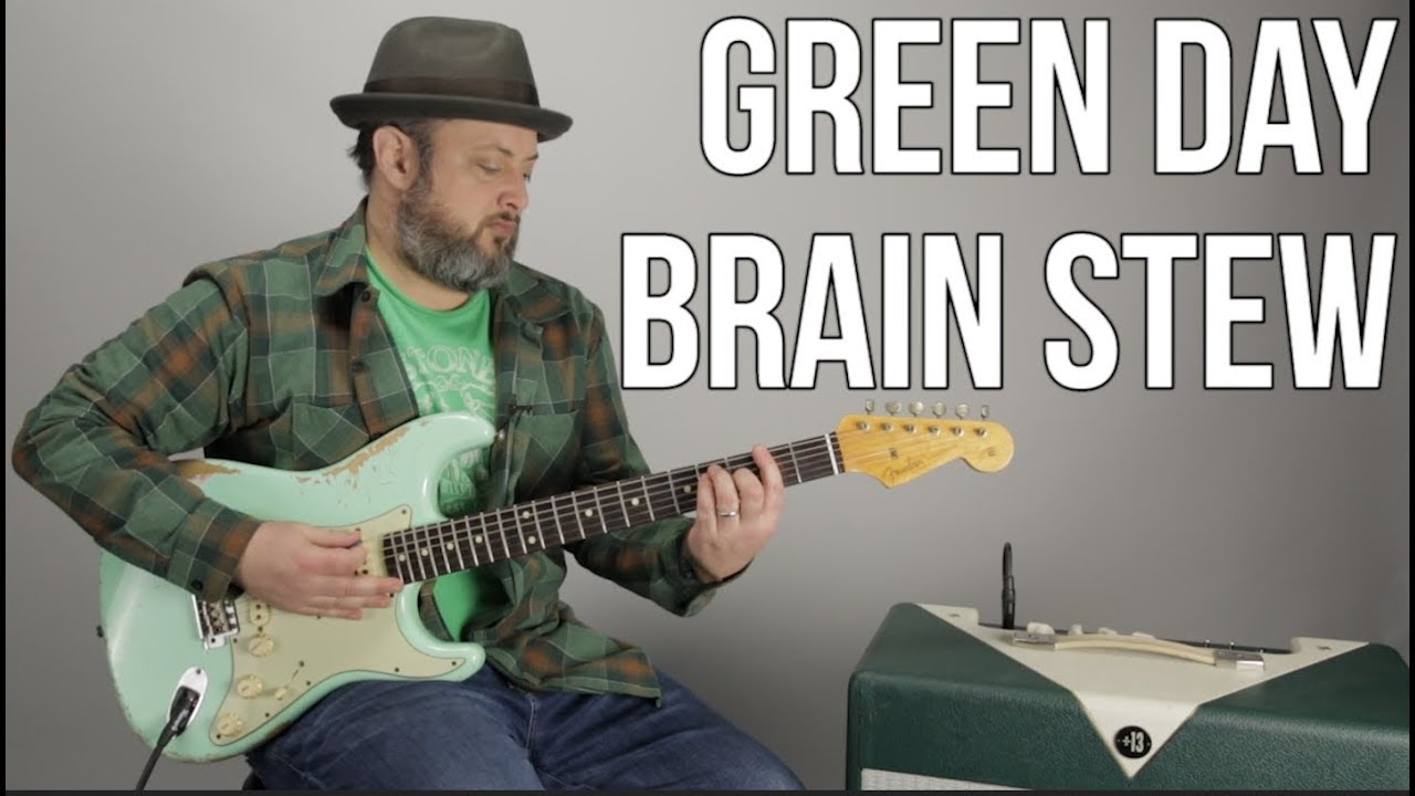Как играть «Brain Stew» от Green Day на гитаре + урок